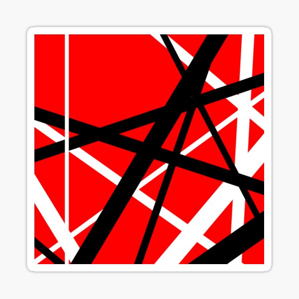 Red and black Sticker