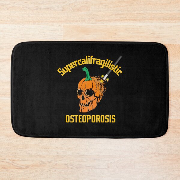 Item preview, supercalifragilistic osteoporosis. skeleton, squash,  magician wand designed and sold by doctors-apparel.