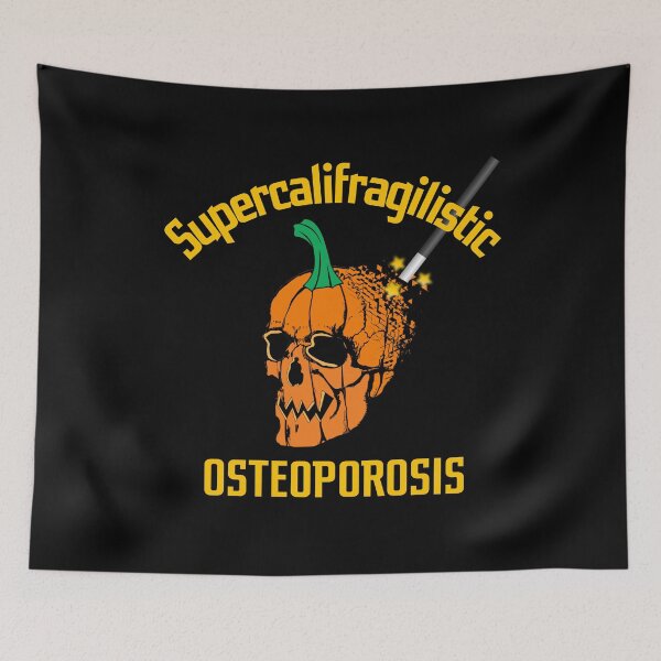 Item preview, supercalifragilistic osteoporosis. skeleton, squash,  magician wand designed and sold by doctors-apparel.