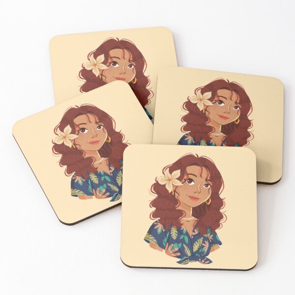 Item preview, Girl with Hawaiian Shirt designed and sold by diradraws.