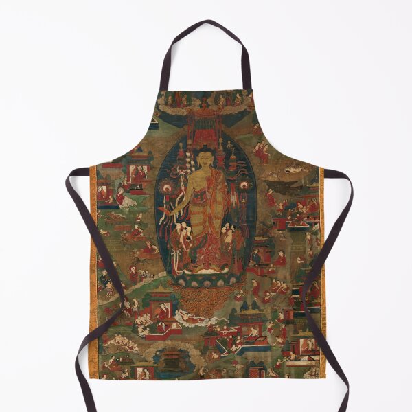 Item preview, Buddha Sakyamuni and Scenes of His Previous Lives (Jataka Tales) (Restored Tibetan Artwork) designed and sold by PromoteProgress.