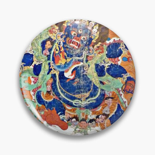 Item preview, Buddhist Painting, Six-Armed Mahakala (Restored Tibetan Artwork) designed and sold by PromoteProgress.