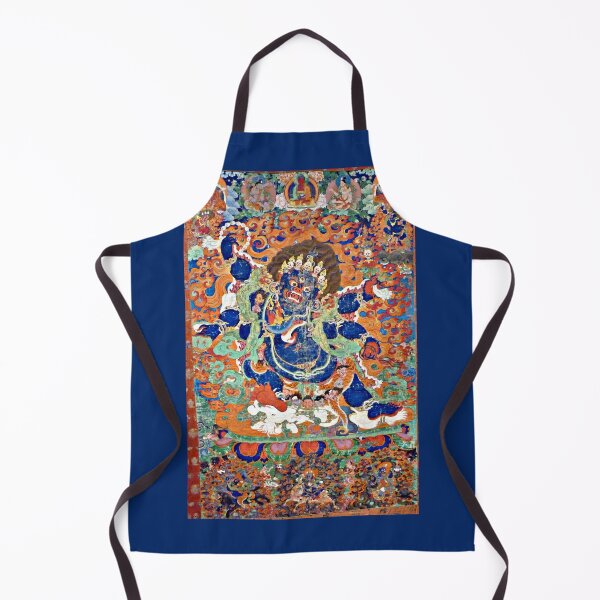Item preview, Buddhist Painting, Six-Armed Mahakala (Restored Tibetan Artwork) designed and sold by PromoteProgress.
