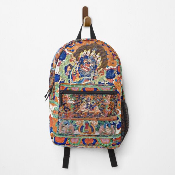 Item preview, Buddhist Painting, Six-Armed Mahakala (Restored Tibetan Artwork) designed and sold by PromoteProgress.