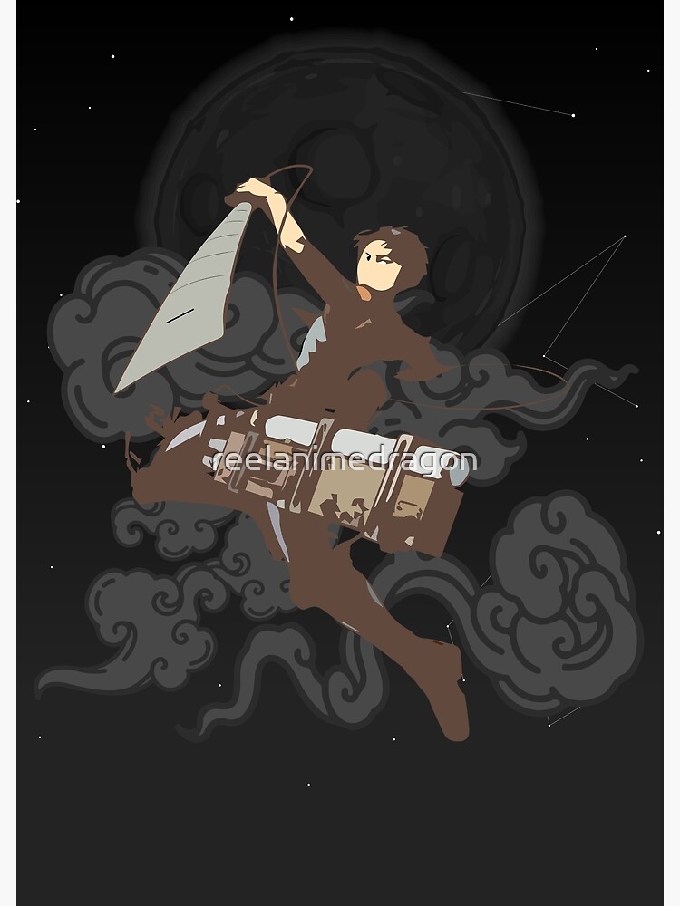 Póster Levi Ackerman Spin Shingeki No Kyojin De Reelanimedragon