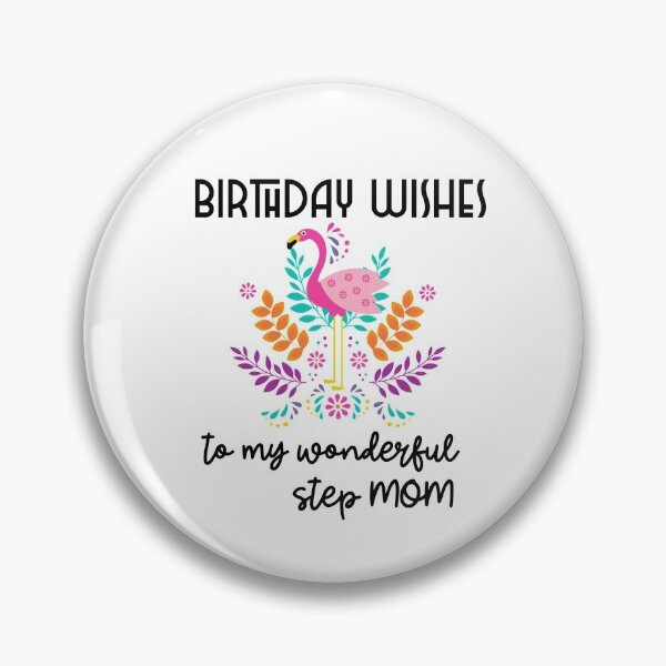 Item preview, happy birthday to step mom, step mum, step mother, bonus mother designed and sold by helkav.