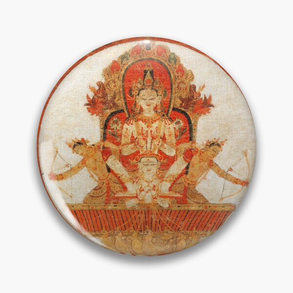 Item preview, Mandala of Chandra, God of the Moon (Restored Tibetan Artwork) designed and sold by PromoteProgress.