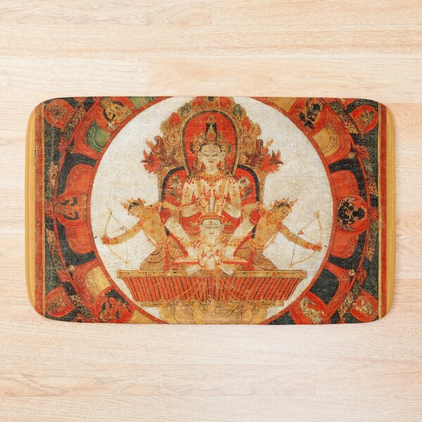 Item preview, Mandala of Chandra, God of the Moon (Restored Tibetan Artwork) designed and sold by PromoteProgress.