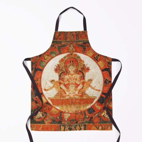 Item preview, Mandala of Chandra, God of the Moon (Restored Tibetan Artwork) designed and sold by PromoteProgress.