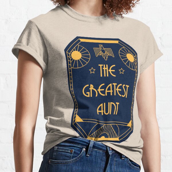 The Greatest Aunt - Art Deco Medal of Honor Classic T-Shirt