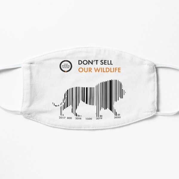 Lion - Don't sell our wildlife Flat Mask