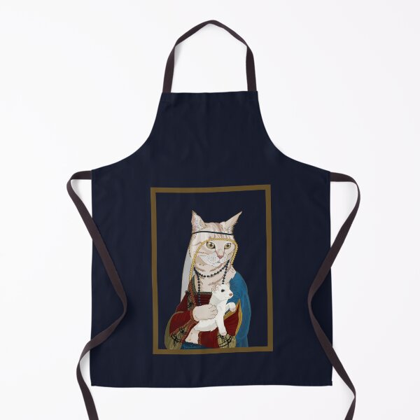 Item preview, Cat (Lady) and Ermine Classic Painting Parody designed and sold by Murmur Ink Crow.