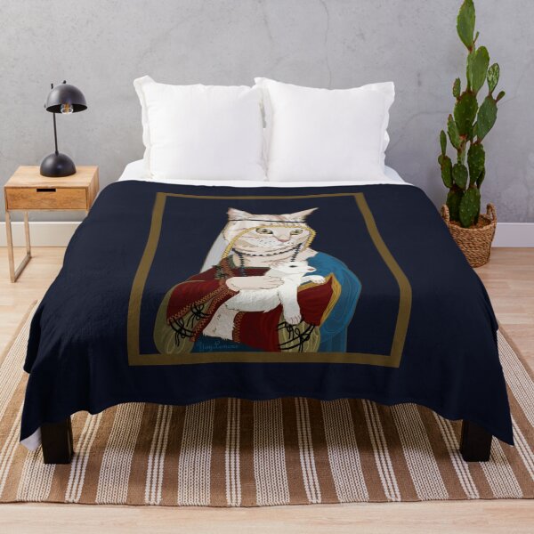 Item preview, Cat (Lady) and Ermine Classic Painting Parody designed and sold by Murmur Ink Crow.