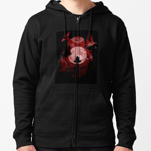 Ombre de sang rouge Veste zippée à capuche