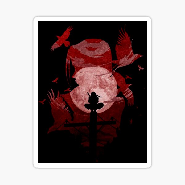 Ombre de sang rouge Sticker