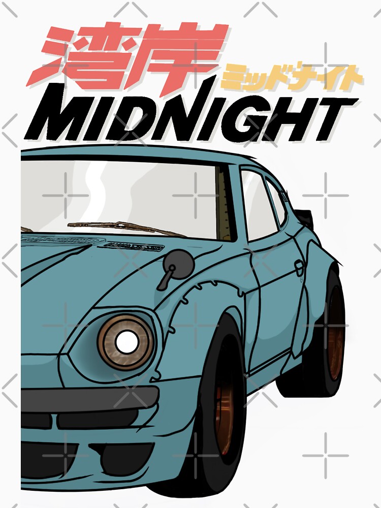 "240z (DevilZ Retro Theme) Wangan Midnight Fanart " Tshirt by UPSTRM