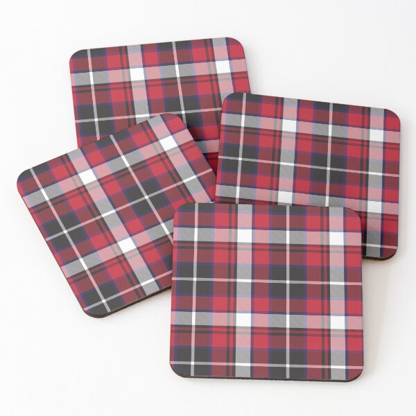 Aperçu de l'œuvre Red Navy Plaid Tartan Textured Pattern créée et vendue par Siu-Hong Mok.