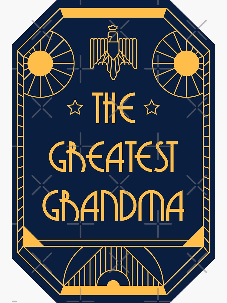 The Greatest Grandma - Art Deco Medal of Honor by Millusti