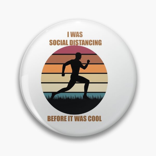 Item preview, Running T-shirt, I Was Social Distancing Before It Was Cool Shirt designed and sold by Artezia.
