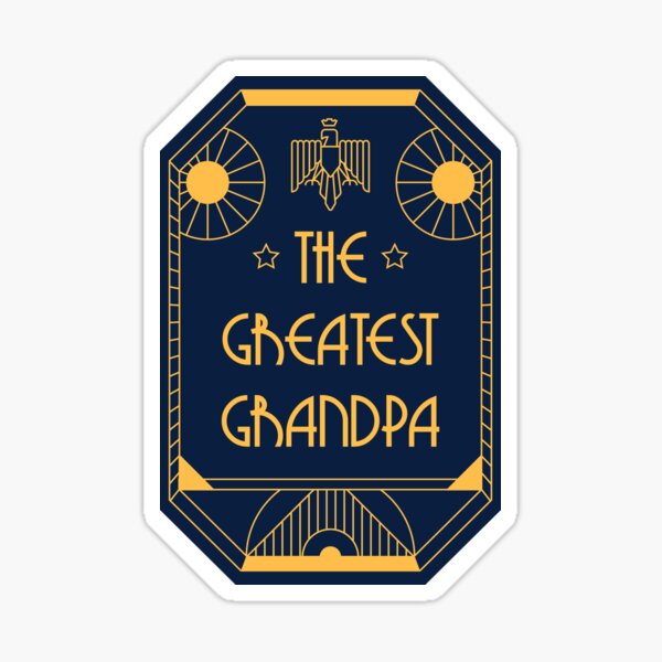 The Greatest Grandpa - Art Deco Medal of Honor Sticker