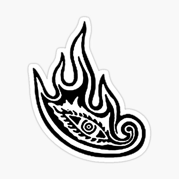 black EYE Sticker