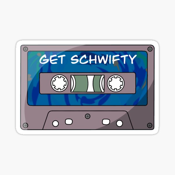 Holen Sie sich schwifty blaue Audiokassette Sticker