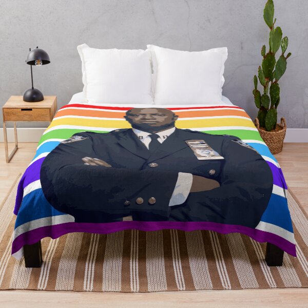 Item preview, Captain Holt rainbow flag designed and sold by JpressA.