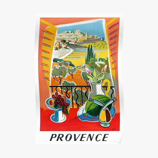 Provence France Vintage Travel Poster Restored Poster For Sale By   Poster,504x498,f8f8f8 Pad,600x600,f8f8f8.u2 