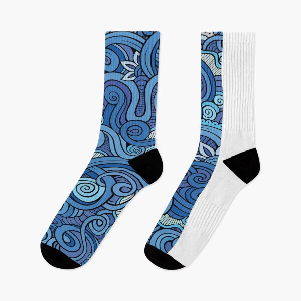 Item preview, Abstract Waves - blue spiral pattern Mask - Fantasy and colorful  designed and sold by Alessandro Portavoce.