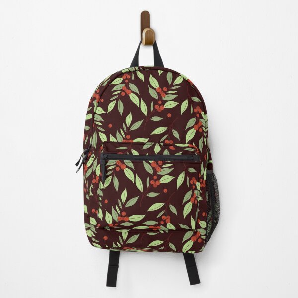 Item preview, Cranberry seamless pattern. Cranberry twigs on dark red background.  designed and sold by Xaphana.