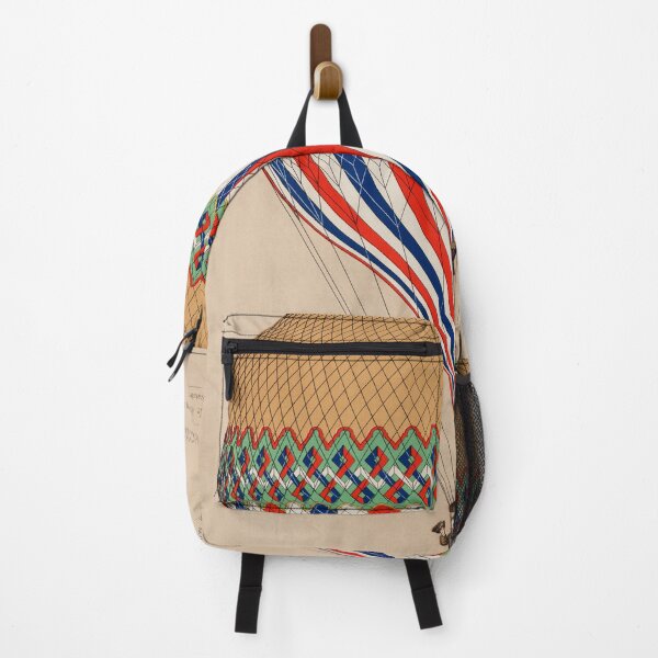 Item preview, Vintage Tricolore Hot Air Balloon Poster  1874 Illustration designed and sold by DeeElle.