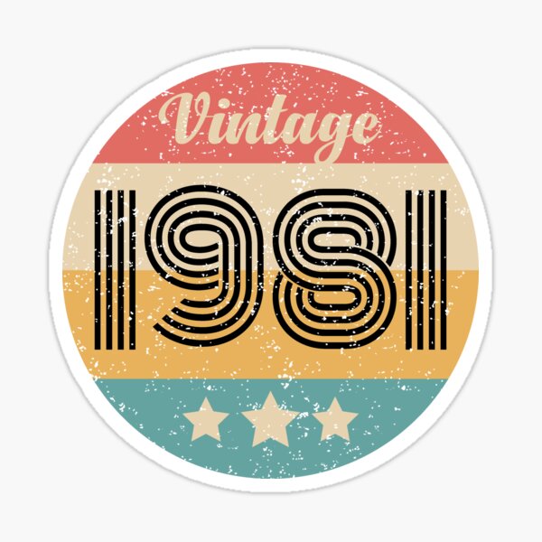 Awesome Since 1981 Stickers for Sale | Redbubble