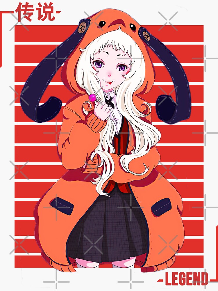 Kakegurui Runa Yomozuki Anime Sticker For Sale By Trueyou Redbubble