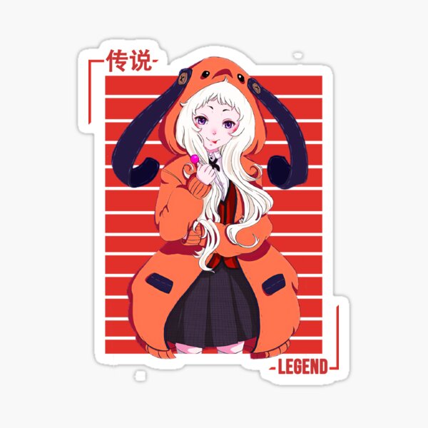 Kakegurui Runa Yomozuki Anime Sticker For Sale By Trueyou Redbubble