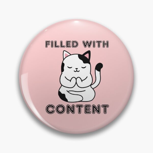 Item preview, Filled with Content, Yoga Cat Design  designed and sold by lmcvinco.