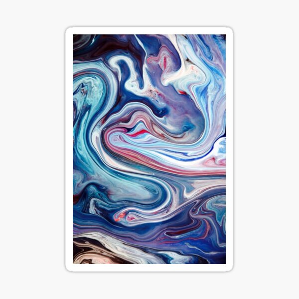 Item preview, Abstract Waves - blue, purple, pink, white pattern Mask - Fantasy and colorful  designed and sold by Alessandro Portavoce.