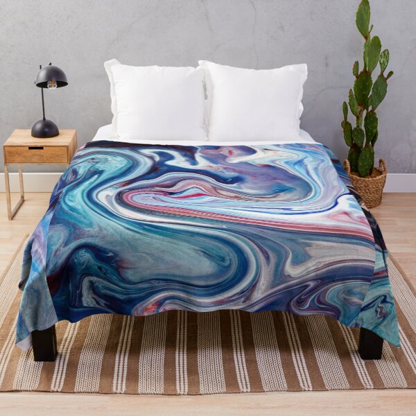 Item preview, Abstract Waves - blue, purple, pink, white pattern Mask - Fantasy and colorful designed and sold by Alessandro Portavoce.