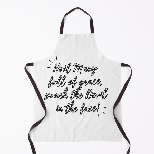 Item preview, Hail Mary, Punch the Devil (black hollow text) designed and sold by Grace Feucht.