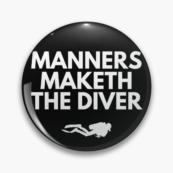 Item preview, Manners Maketh The Diver designed and sold by StudioAquaLumos.