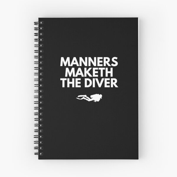 Item preview, Manners Maketh The Diver designed and sold by StudioAquaLumos.