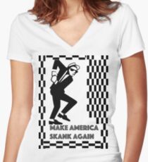 Make America Skank Again Women's Fitted V-Neck T-Shirt
