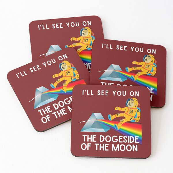 Item preview, I'll See You On The Dogeside Of The Moon- Dogecoin Humor designed and sold by UnleyDesign.