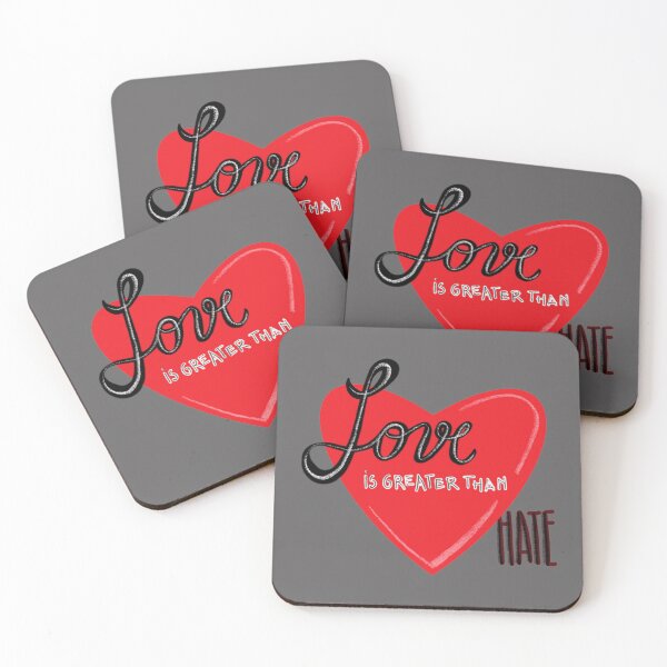 Item preview, Love is Greater than Hate designed and sold by redstitchlab.