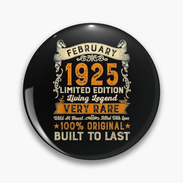 Item preview, Vintage February 1925 96 Years Old 96th Birthday Gift designed and sold by lolahomya.
