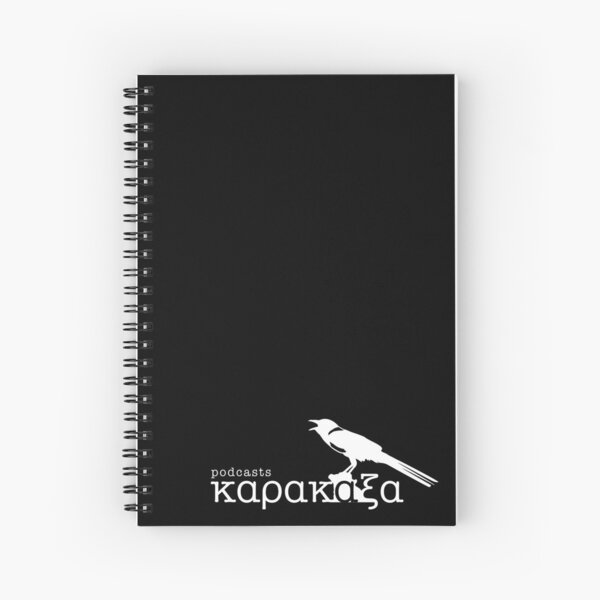 Karakaxa Logo WHITE Spiral Notebook