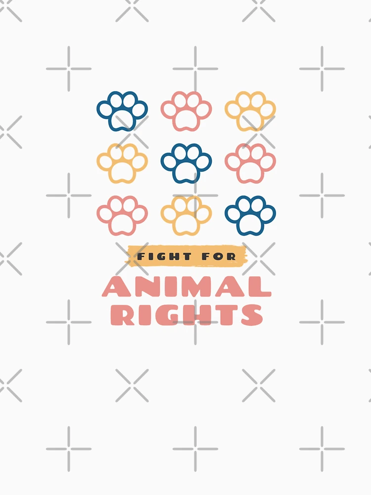 Thumbnail 4 of 4, Fitted V-Neck T-Shirt, Fight For Animal Rights designed and sold by Rpgpbp.