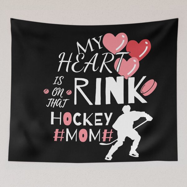 Item preview, my heart is on that rink hockey mom  designed and sold by GameNarongdech.