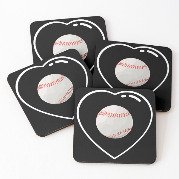 Item preview, Black heart baseball ball designed and sold by Astralia.