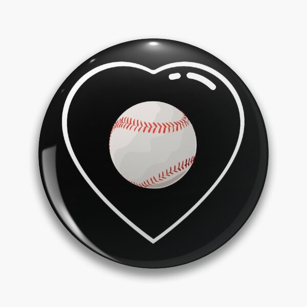 Item preview, Black heart baseball ball designed and sold by Astralia.