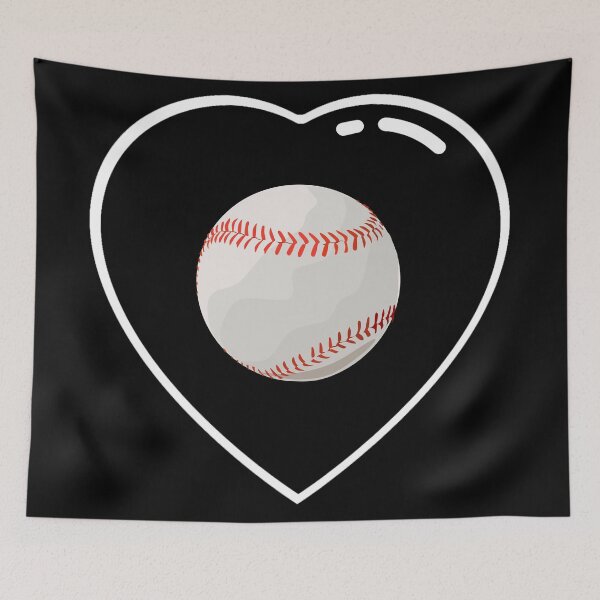 Item preview, Black heart baseball ball designed and sold by Astralia.